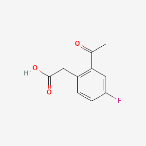 [Acetyl(4-fluorophenyl)]acetic acid