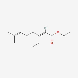 Ethyl 3-ethyl-7-methyl-2,6-octadienoate