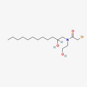 Acetamide, 2-bromo-N-(2-hydroxydodecyl)-N-(2-hydroxyethyl)-