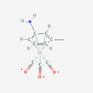 Tricarbonyl((1,2,3,4,5,6-eta)-m-toluidine)chromium