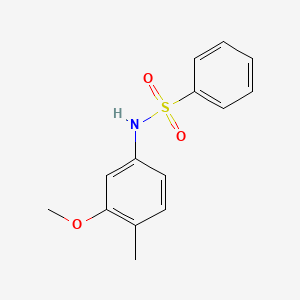 B1266751 n-(3-Methoxy-4-methylphenyl)benzenesulfonamide CAS No. 6955-46-0