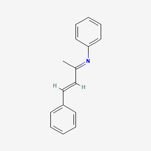 N-(1-Methyl-3-phenyl-2-propenylidene)aniline