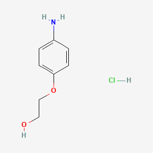 molecular formula C8H12ClNO2 B1266767 2-(4-氨基苯氧基)乙醇，盐酸盐 CAS No. 61886-41-7