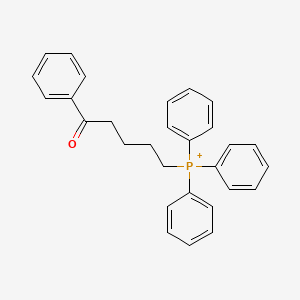 molecular formula C29H28OP+ B12667822 1-Phenyl-5-(triphenylphosphoranyl)-1-pentanone CAS No. 6623-42-3