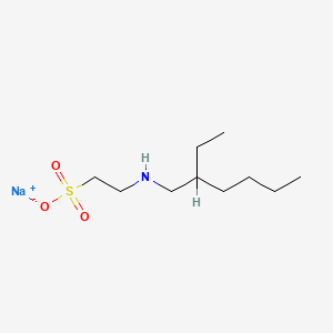 molecular formula C10H22NNaO3S B12667827 Sodium 2-((2-ethylhexyl)amino)ethanesulphonate CAS No. 94236-88-1