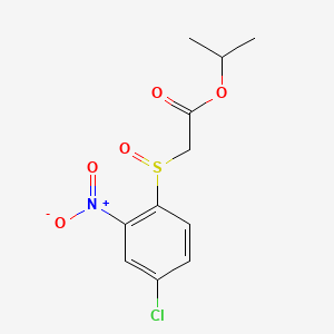 Acetic acid, ((4-chloro-2-nitrophenyl)sulfinyl)-, 1-methylethyl ester