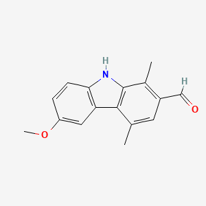 6-Methoxy-1,4-dimethyl-9H-carbazole-2-carbaldehyde