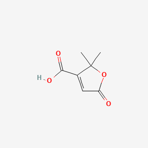 (1)-Tetrahydro-2,2-dimethyl-5-oxo-3-furoic acid