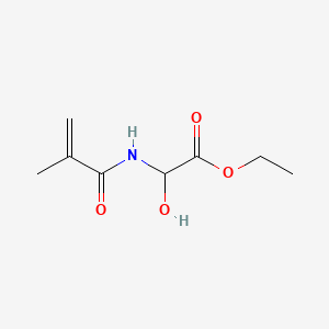 Ethyl hydroxy((2-methyl-1-oxoallyl)amino)acetate