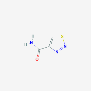 molecular formula C3H3N3OS B1266815 1,2,3-噻二唑-4-甲酰胺 CAS No. 4100-20-3