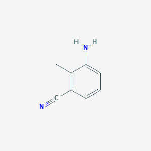 molecular formula C8H8N2 B1266821 3-Amino-2-methylbenzonitrile CAS No. 69022-35-1