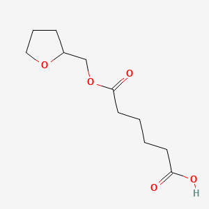 molecular formula C11H18O5 B12668210 Tetrahydrofurfuryl hydrogen adipate CAS No. 93966-45-1