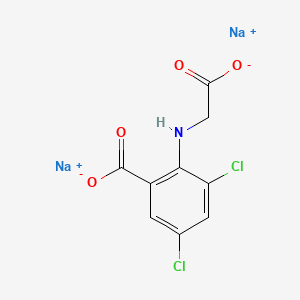 2-((Carboxymethyl)amino)-3,5-dichlorobenzoic acid, sodium salt