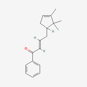 1-Phenyl-4-(2,2,3-trimethyl-3-cyclopenten-1-yl)-2-buten-1-one