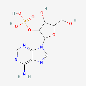 molecular formula C10H14N5O7P B1266859 [2-(6-氨基嘌呤-9-基)-4-羟基-5-(羟甲基)氧杂环-3-基] 二氢磷酸 CAS No. 81012-86-4