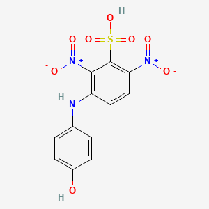 3-((4-Hydroxyphenyl)amino)-2,6-dinitrobenzenesulphonic acid