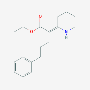 Benzenepentanoic acid, alpha-2-piperidinylidene-, ethyl ester