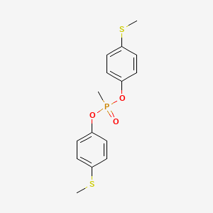 Phosphonic acid, methyl-, bis(4-(methylthio)phenyl) ester