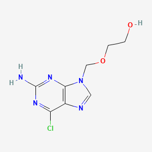 9-((2-Hydroxyethoxy)methyl)-2-amino-6-chloropurine