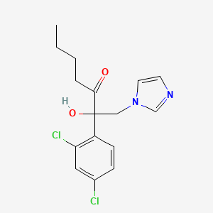 3-Heptanone, 2-(2,4-dichlorophenyl)-2-hydroxy-1-(1H-imidazol-1-yl)-