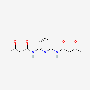 molecular formula C13H15N3O4 B1266870 2,6-双（乙酰乙酰氨基）-吡啶 CAS No. 63896-86-6