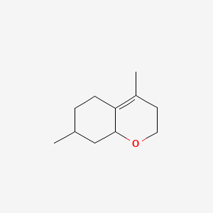 3,5,6,7,8,8a-Hexahydro-4,7-dimethyl-2H-1-benzopyran