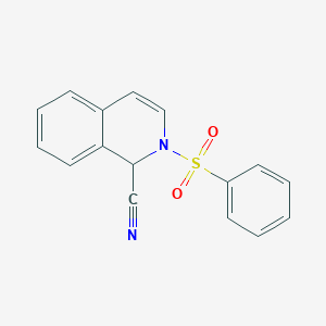 B1266872 2-(Phenylsulfonyl)-1,2-dihydroisoquinoline-1-carbonitrile CAS No. 1035-19-4