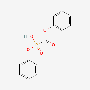 Phosphinecarboxylic acid, hydroxyphenoxy-, phenyl ester, oxide