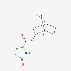 1,7,7-Trimethylbicyclo(2.2.1)hept-2-yl 5-oxo-DL-prolinate