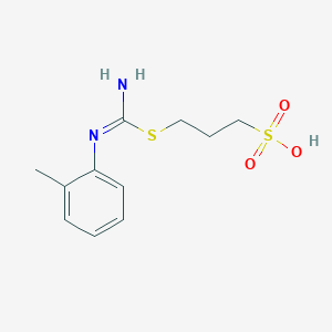 3-((Imino(methylphenylamino)methyl)thio)propanesulphonic acid