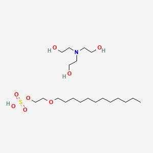 Tris(2-hydroxyethyl)ammonium 2-(dodecyloxy)ethyl sulphate