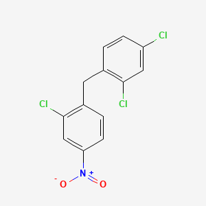 2-Chloro-1-[(2,4-dichlorophenyl)methyl]-4-nitrobenzene