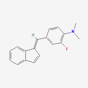 2-Fluoro-4-(1H-inden-1-ylidenemethyl)-N,N-dimethylaniline