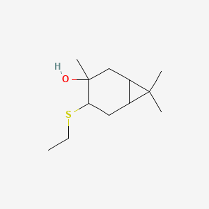 4-(Ethylthio)-3,7,7-trimethylbicyclo(4.1.0)heptan-3-ol