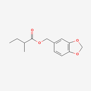 1,3-Benzodioxol-5-ylmethyl 2-methylbutyrate