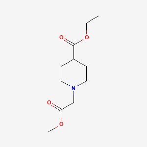 molecular formula C11H19NO4 B1266901 1-(2-甲氧基-2-氧代乙基)哌啶-4-羧酸乙酯 CAS No. 71172-59-3