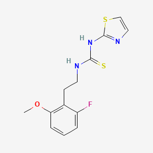 Thiourea, N-(2-(2-fluoro-6-methoxyphenyl)ethyl)-N'-2-thiazolyl-