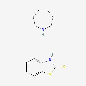 molecular formula C13H18N2S2 B12669114 azepane;3H-1,3-benzothiazole-2-thione CAS No. 58888-46-3