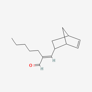 2-(Bicyclo(2.2.1)hept-5-en-2-ylmethylene)heptan-1-al