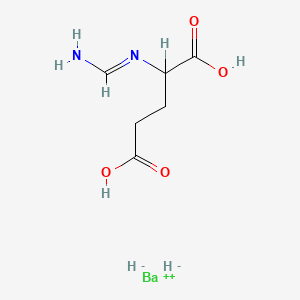 2-(aminomethylideneamino)pentanedioic acid;barium(2+);hydride