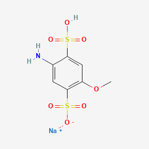 Sodium hydrogen-2-amino-5-methoxybenzene-1,4-disulphonate