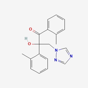 1-Propanone, 2-hydroxy-1,2-bis(2-methylphenyl)-3-(1H-1,2,4-triazol-1-yl)-