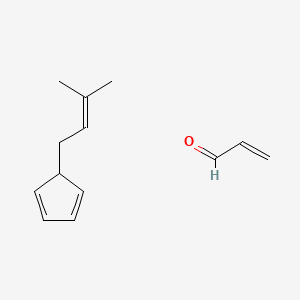 5-(3-Methylbut-2-enyl)cyclopenta-1,3-diene;prop-2-enal