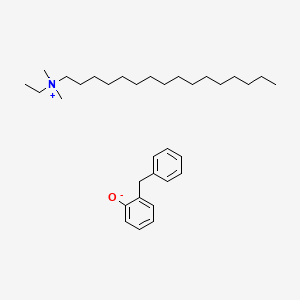 Ethylhexadecyldimethylammonium 2-benzylphenolate