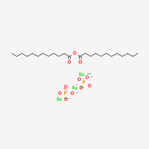 Lauric acid, monoanhydride with phosphoric acid, barium salt