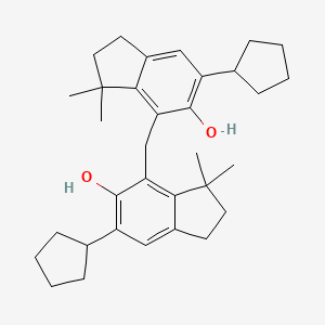 4,4'-Methylenebis[6-cyclopentyl-3,3-dimethylindan-5-OL]