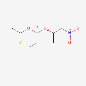 Ethanethioic acid, S-(1-(1-methyl-2-nitroethoxy)butyl) ester