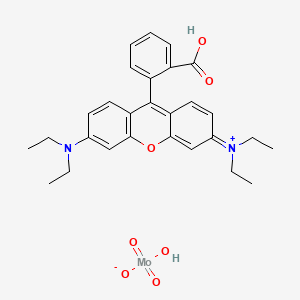 Xanthylium, 9-(2-carboxyphenyl)-3,6-bis(diethylamino)-, molybdate