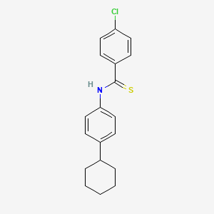 Benzenecarbothioamide, 4-chloro-N-(4-cyclohexylphenyl)-