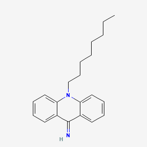 9(10H)-Acridinimine, 10-octyl-